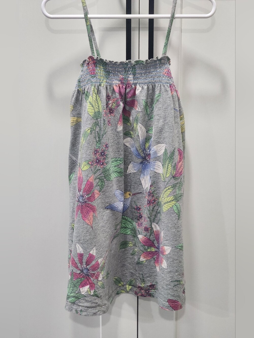 GAP Girls Gray Floral Sundress